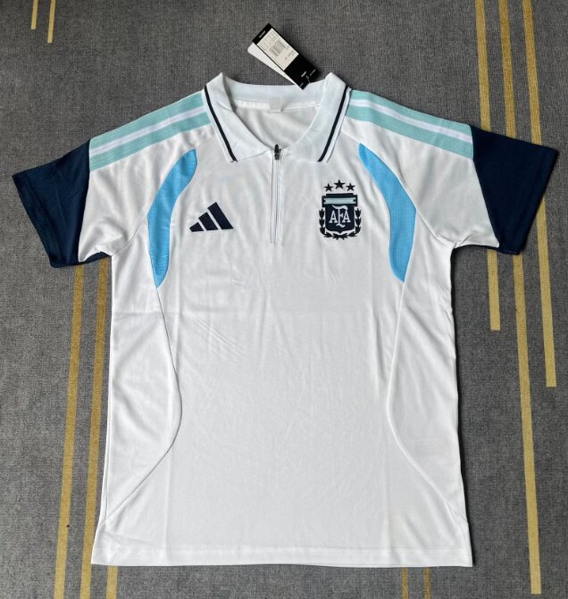 AAA Quality Argentina 26/27 White Polo Shirts
